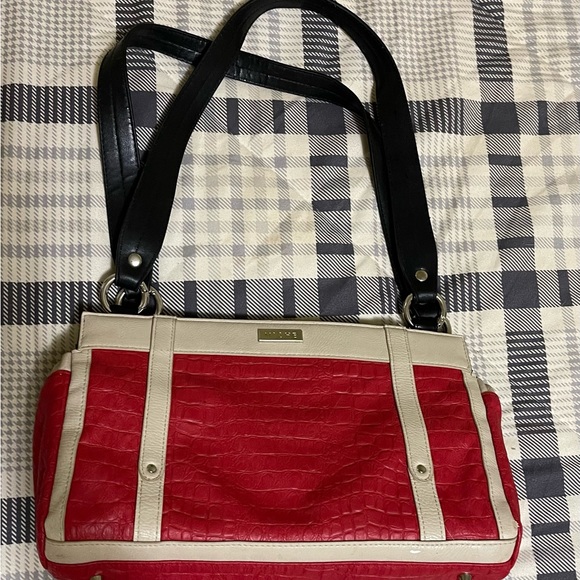 Red, white and black Miche handbag - Picture 1 of 1